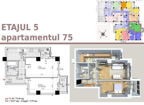 2 camere Gavana Big Residence Dezvoltator 75.49mp