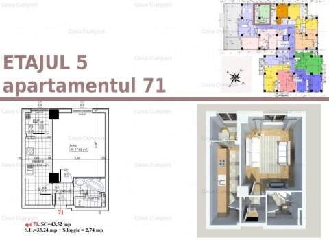 Garsoniera 43.52mp Dezvoltator Gavana Residence CasaCumperi BlackFriday
