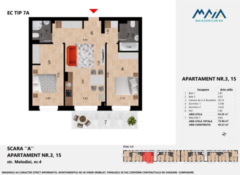 Apartament Premium | Cluj Zorilor | Langa liceul Waldorf | Central