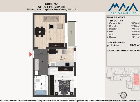 Apartament 2 Camere, Finisaje Premium, Pitesti, Langa Padure, Central