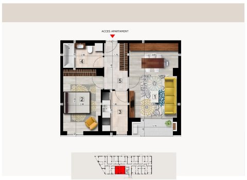 SECTOR 1 | SISESTI | METROU | 2 CAMERE MOBILAT SI UTILAT