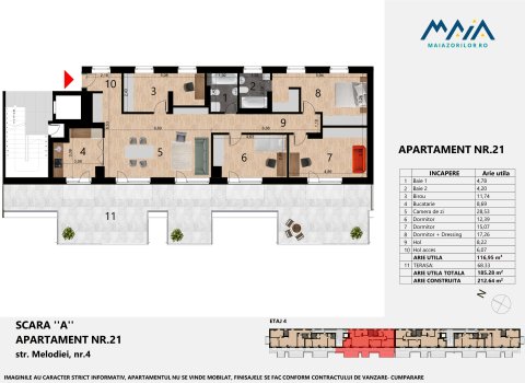 Penthouse de lux Cluj Zorilor | Priveliste Superba | Central | Suna acum!