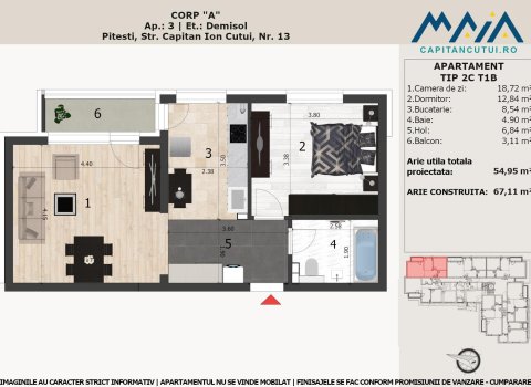 Negru Voda: Apartament 2 Camere, Finisaje Premium, Langa Padure