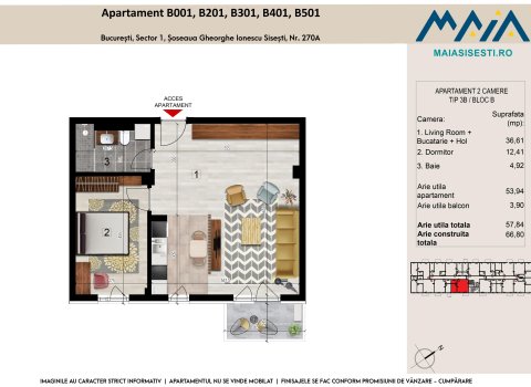 2 CAMERE | FINISAJE PREMIUM | SISESTI | LANGA 2 COCOSI | METROU STRAULESTI