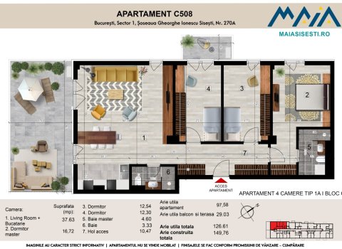 APARTAMENT DE LUX 4 CAMERE | BANEASA | MAIA | LANGA METROU | FINISAJE PREMIUM