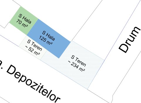 Hala 125 mp + teren 234 | Spatiu Comercial | Pitesti | Strada Depozitelor