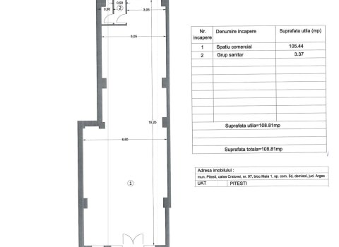 Cabinet medical | Spatiu Comercial de inchiriat | Pitesti, Central